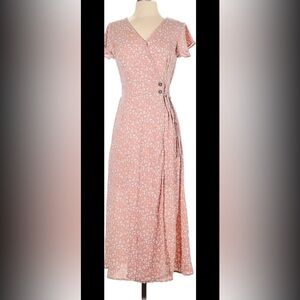 Sienna Sky Pink Floral Wrap Dress